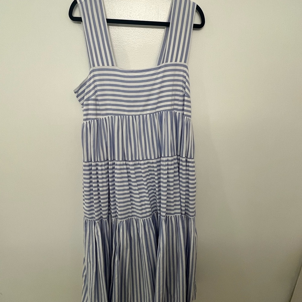 Anthropologie Striped Dress in Blue and White - Picture 4 of 6